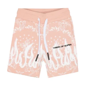 Vision of Super Kids | Pantalone Sportivo Bandana Rosa e Bianco