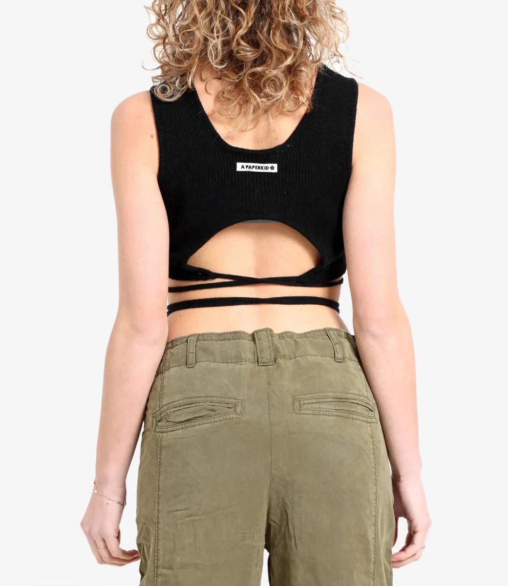 A Paper Kid | Top Nero - immagine 4