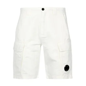 C.P. Company | Bermuda Linen cargo Bianco