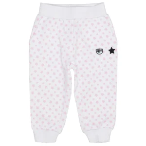 Chiara Ferragni Kids | Pantalone Sportivo Bianco e Rosa