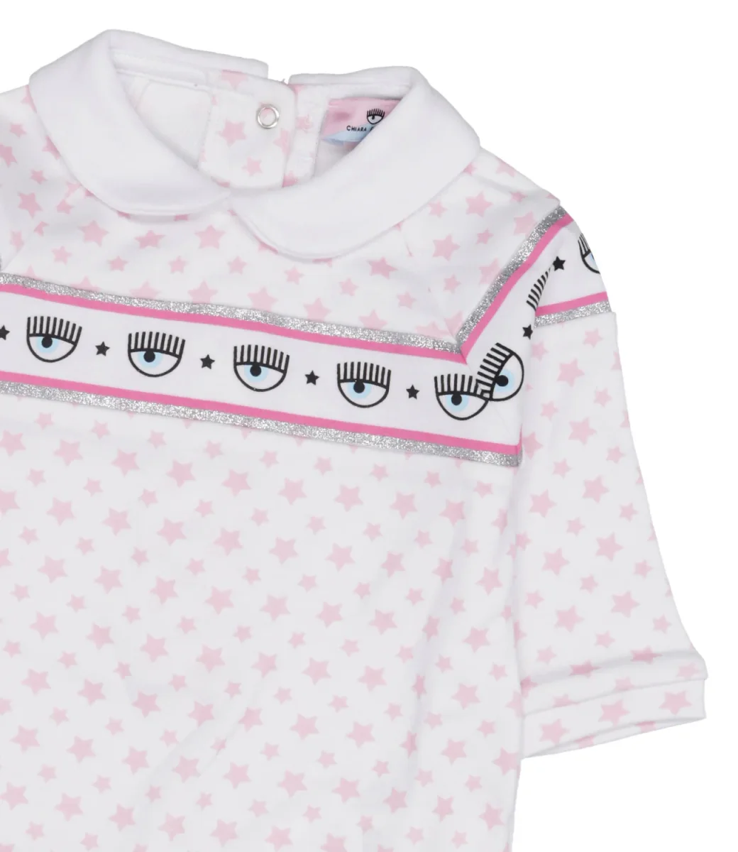 Chiara Ferragni Kids | Tutina Bianca e Rosa - immagine 4