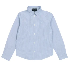 Emporio Armani Junior | Camicia Bianco e Celeste