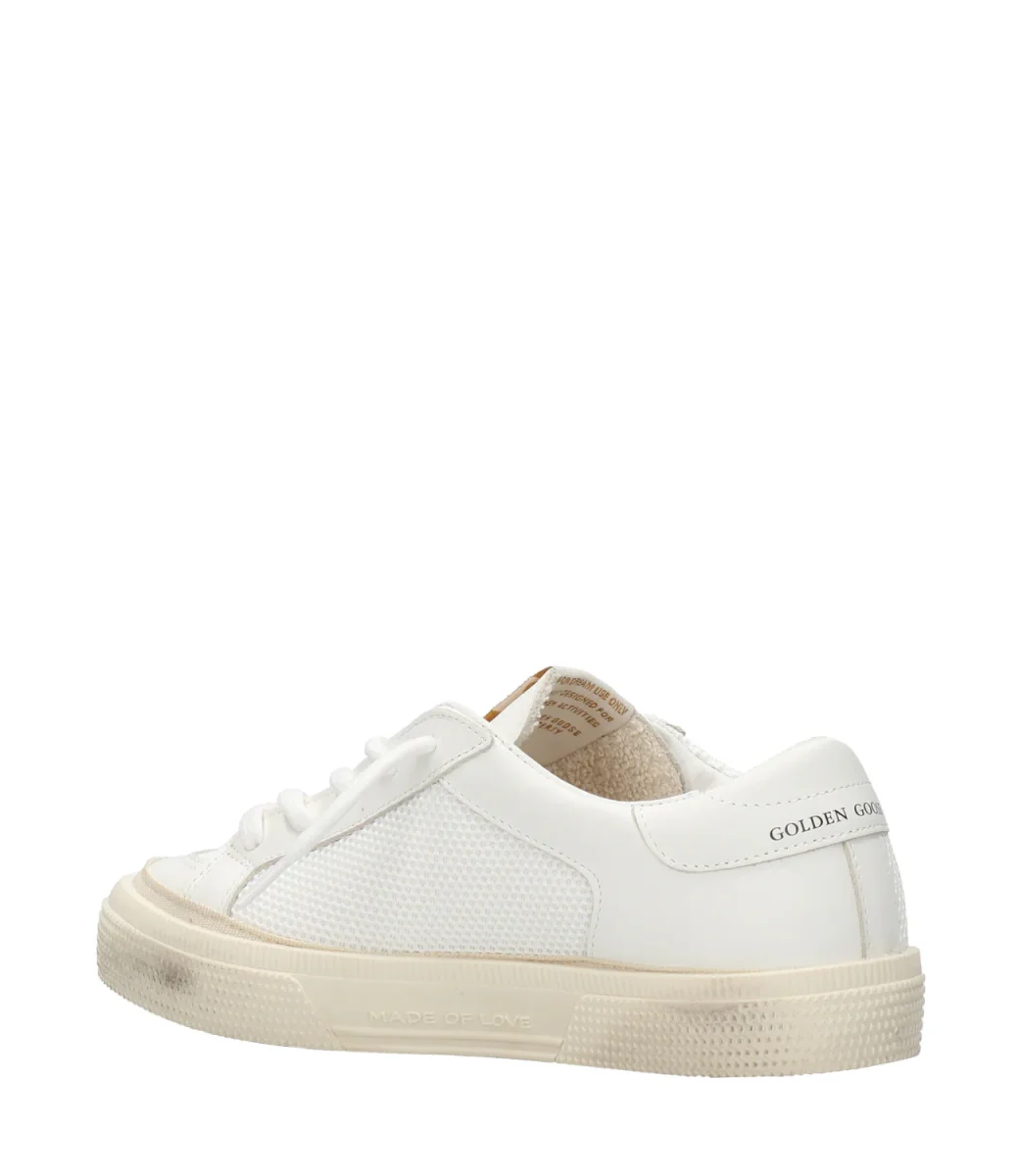 Golden Goose Kids | Sneakers May Bianco+Nero - immagine 5