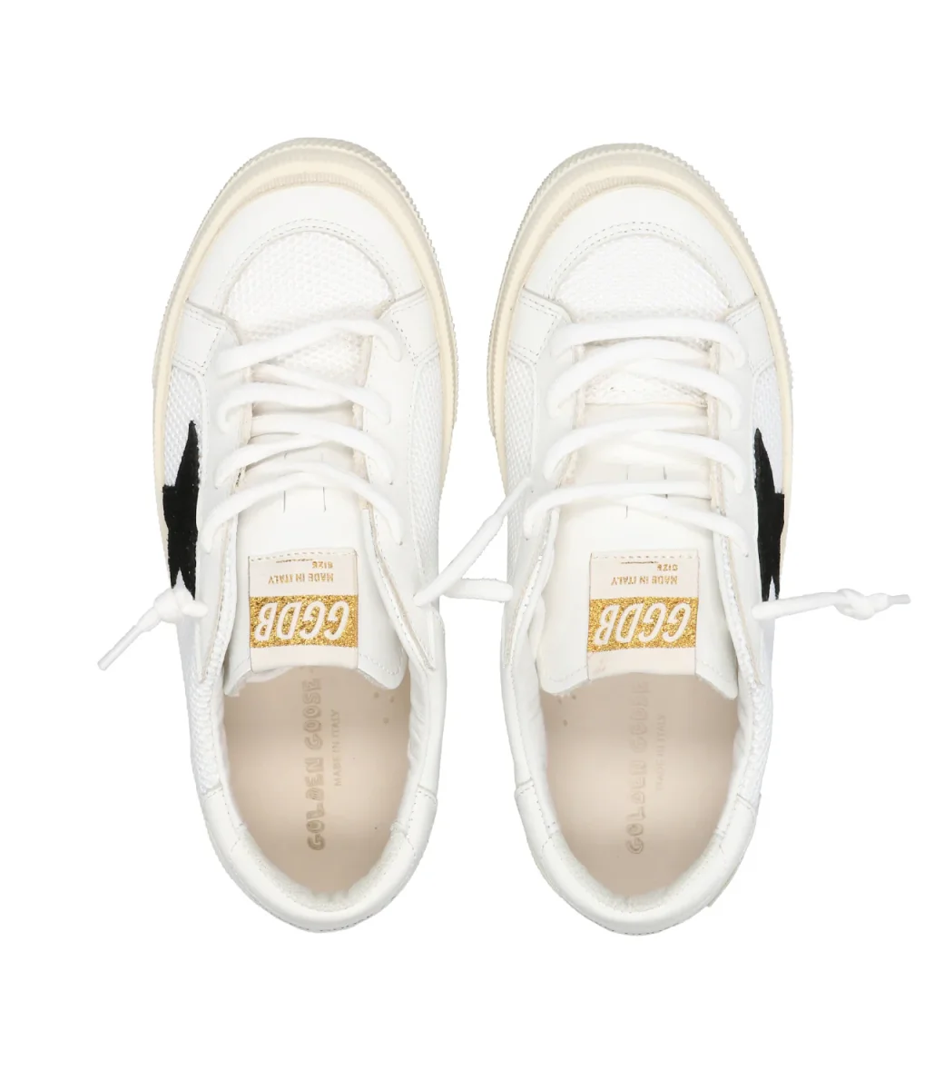 Golden Goose Kids | Sneakers May Bianco+Nero - immagine 6