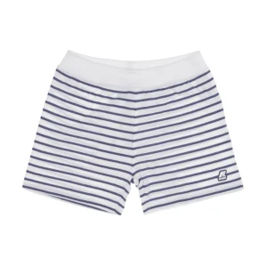 K-Way Kids | Shorts E. Noisette Stripes Bianco e Blu