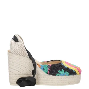 Manebi | Sandalo Yucatàn Arancio, Rosa e Nero