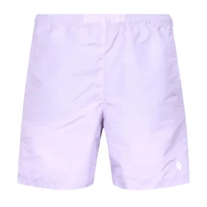 Marcelo Burlon | Costume Boxer Cross Swimming Lilla e Bianco