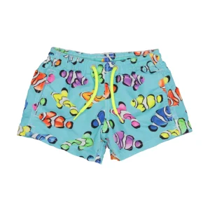 MC2 Saint Barth Kids | Costume Boxer Celeste e Giallo