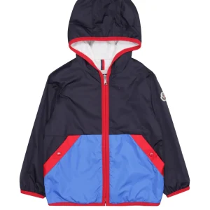 Moncler Junior | Giubbotto Burhow Blu Navy e Azzurro