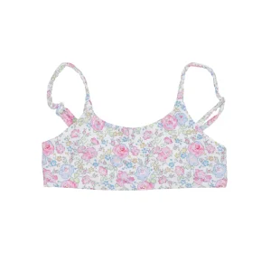 Pesciolino Rosso Beachwear | Costume Top Bianco, Rosa e Azzurro