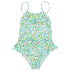 Pesciolino Rosso Beachwear | Costume Intero Bianco e Verde