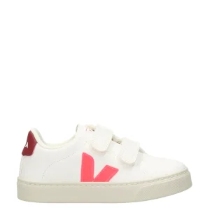 Veja Kids | Sneakers Chromefree Bianco, Rosa Fluo e Bordeaux