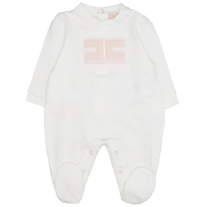 Elisabetta Franchi La Mia Bambina | Tutina Avorio e Rosa