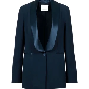 Erika Cavallini | Giacca Flora Blu Navy