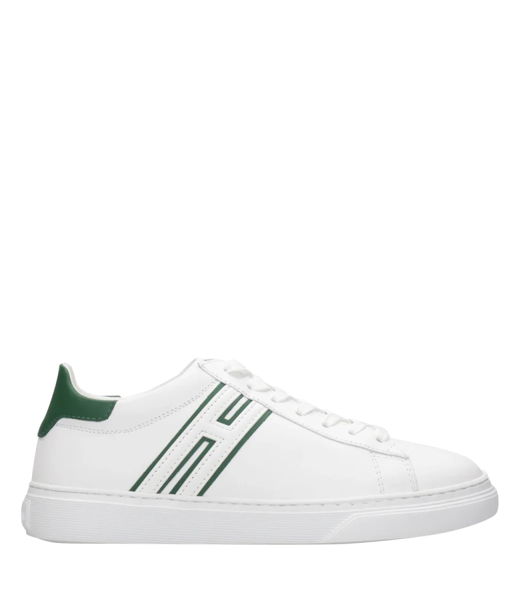 Hogan | Sneakers H365 Canaletto Bianco e Verde - immagine 2