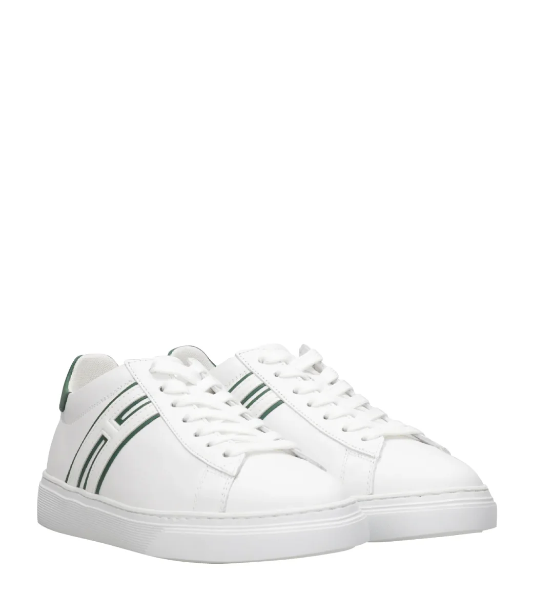 Hogan | Sneakers H365 Canaletto Bianco e Verde - immagine 3