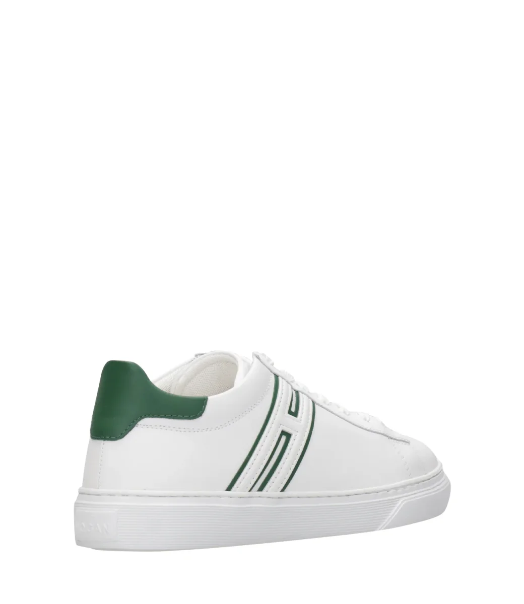 Hogan | Sneakers H365 Canaletto Bianco e Verde - immagine 4