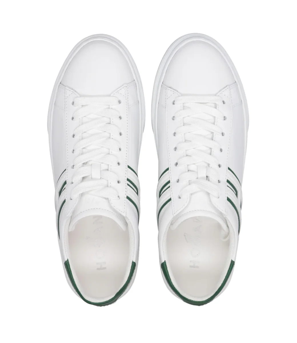 Hogan | Sneakers H365 Canaletto Bianco e Verde - immagine 6