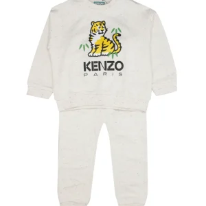 Kenzo Kids | Set Felpa e Pantalone Wicker Panna e Giallo