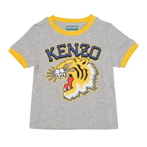 Kenzo Kids | T-Shirt Core Program D1 Grigio e Giallo