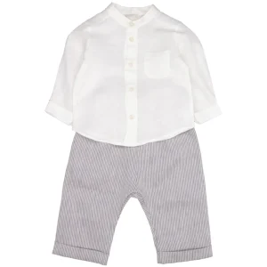 Lalalù | Set Camicia e Pantalone Grigio