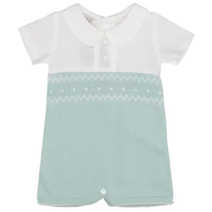 Paz Rodriguez | Pagliaccetto Verde Acqua e Panna