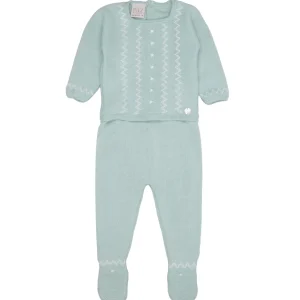 Paz Rodriguez | Set Maglia e Pantalone Verde Acqua