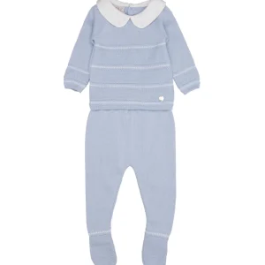 Paz Rodriguez | Set Maglia e Pantalone Celeste e Bianco