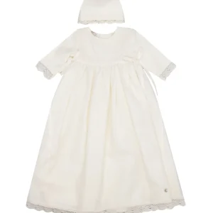 Paz Rodriguez | Set Abito e Cappello Beige