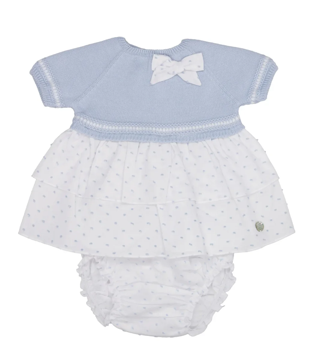 Paz Rodriguez | Abito Lecer Celeste e Bianco - immagine 2