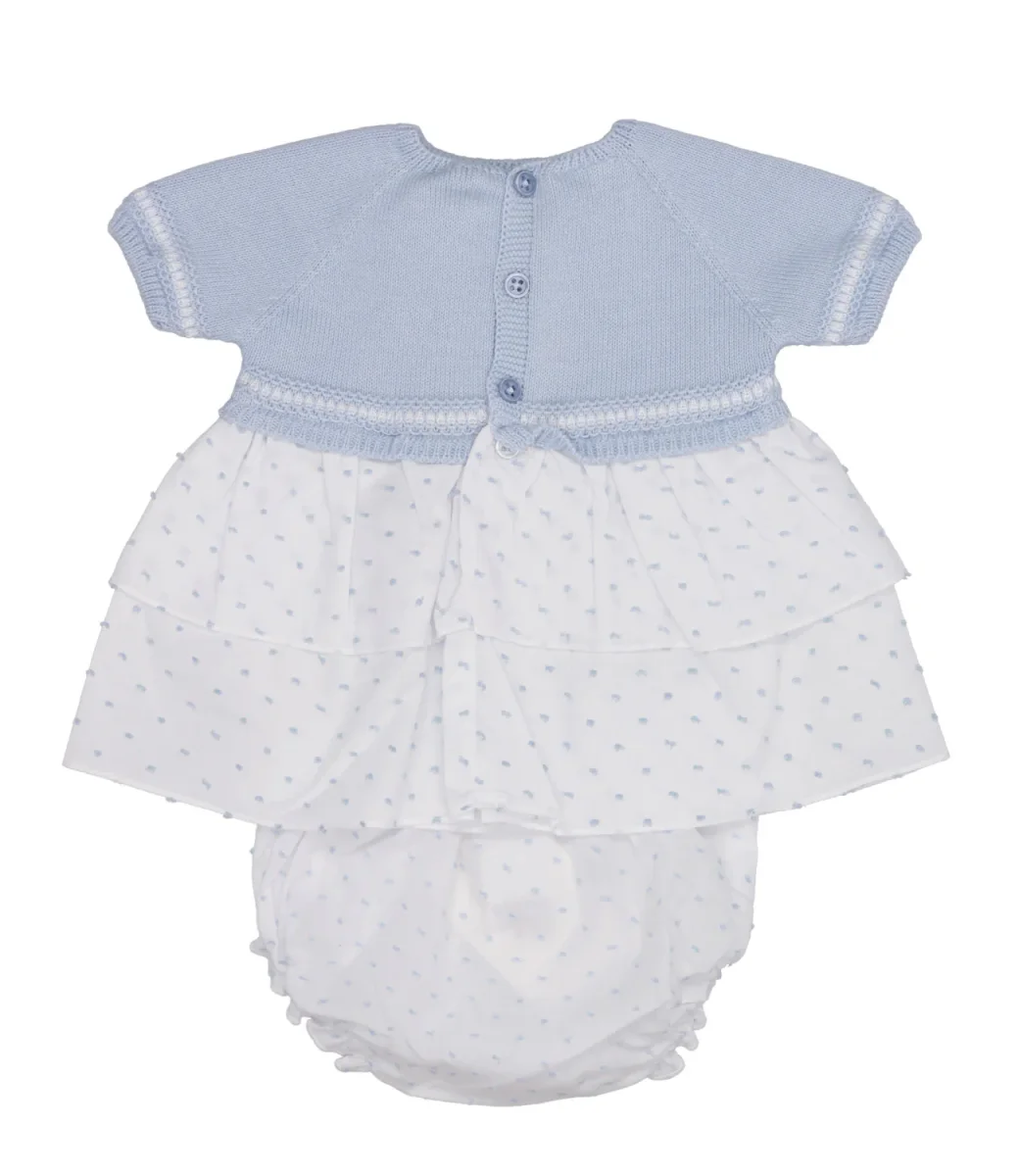 Paz Rodriguez | Abito Lecer Celeste e Bianco - immagine 3