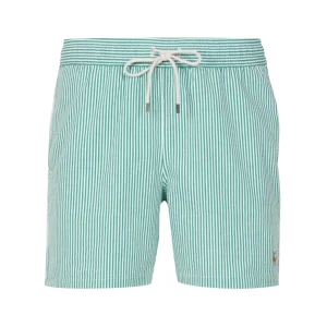 Polo Ralph Lauren | Costume Boxer Traveler Classic Swim Verde e Bianco