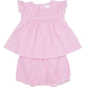 Ralph Lauren Childrenswear | Set Top e Shorts Rosa e Bianco