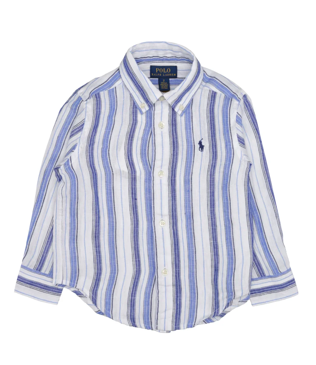 Ralph Lauren Childrenswear | Camicia Bianco e Blu - immagine 2