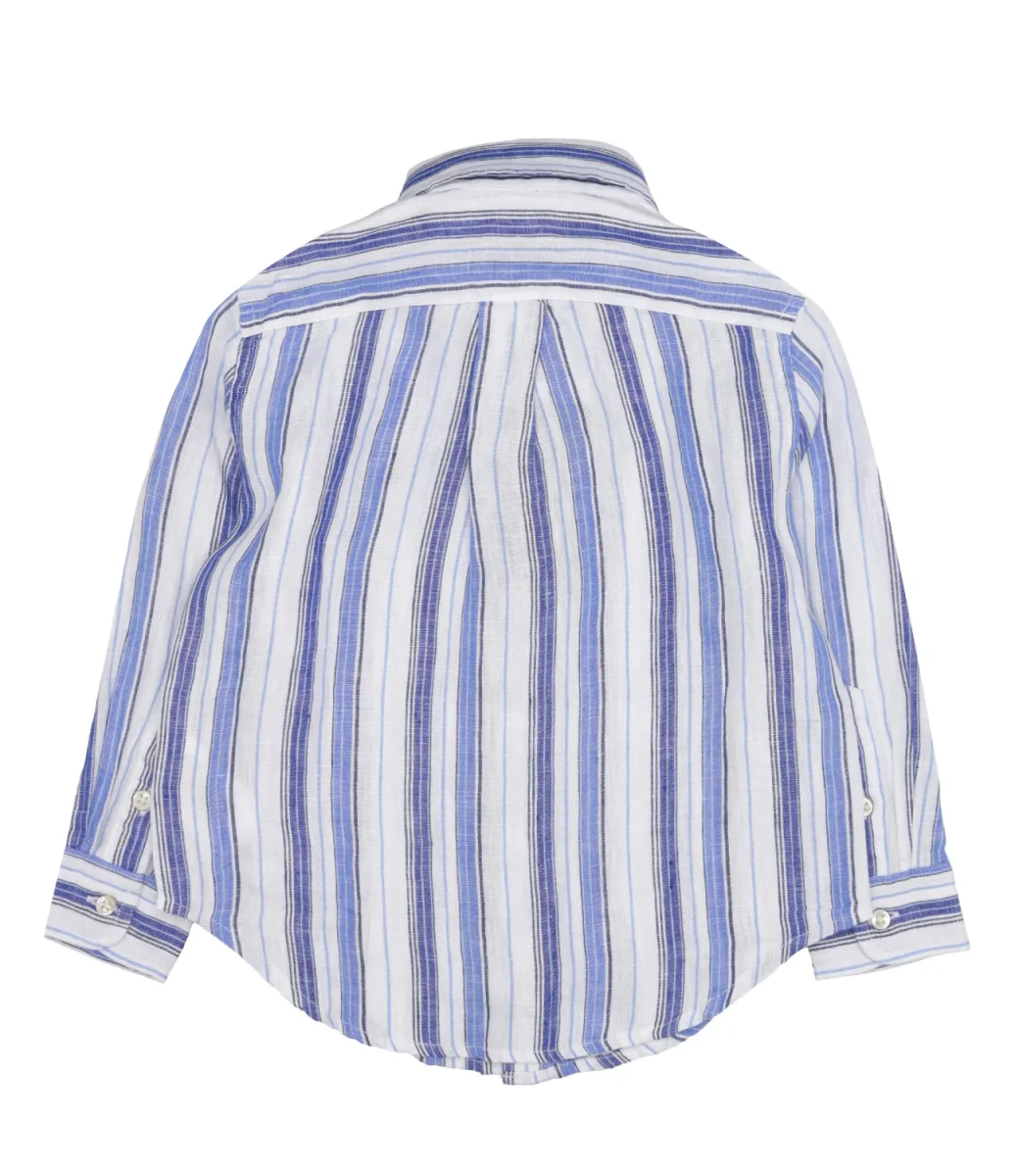 Ralph Lauren Childrenswear | Camicia Bianco e Blu - immagine 3