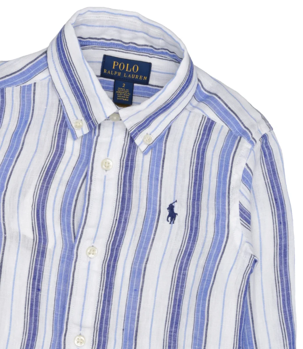 Ralph Lauren Childrenswear | Camicia Bianco e Blu - immagine 4