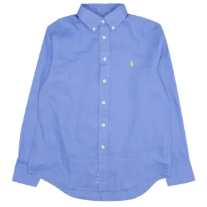 Ralph Lauren Childrenswear | Camicia Lino Azzurro