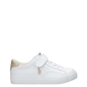 Ralph Lauren Childrenswear | Sneakers Theron V PS Bianco e Oro