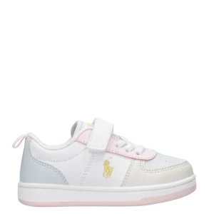 Ralph Lauren Childrenswear | Sneakers Court II PS Bianco e Rosa