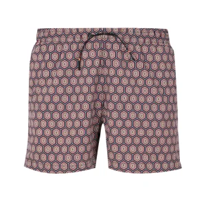 RRD | Costume Boxer Ucciucci Tramontana Bordeaux e Azzurro