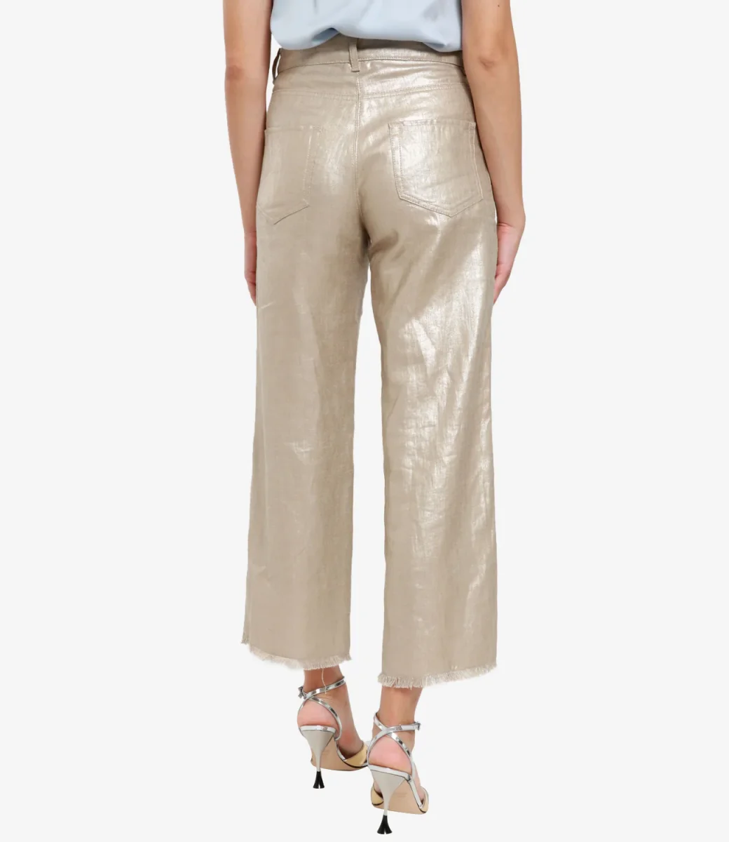 S Max Mara | Pantalone Bouquet Oro - immagine 4