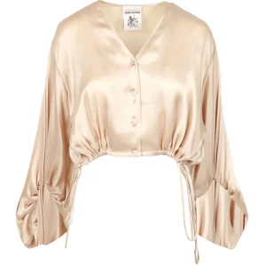 Semicouture | Blusa Sophie Cammello Chiaro