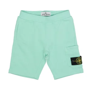 Stone Island Junior | Bermuda Sportivo Verde Chiaro
