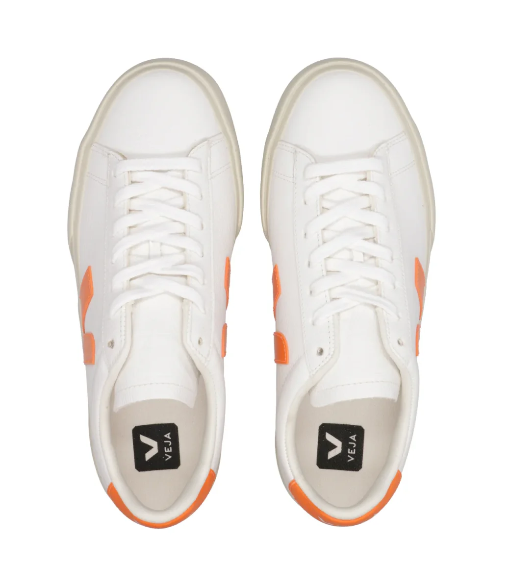 Veja | Sneakers Campo Chromefree Bianco e Arancio - immagine 6
