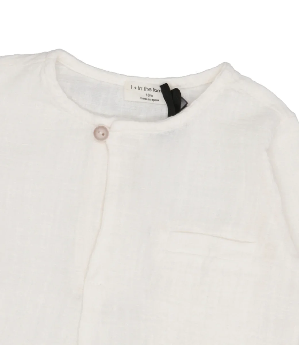 1+ in the family | Camicia Off white - immagine 4