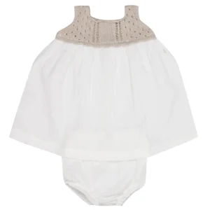 1+ in the family | Abito Beige e Bianco