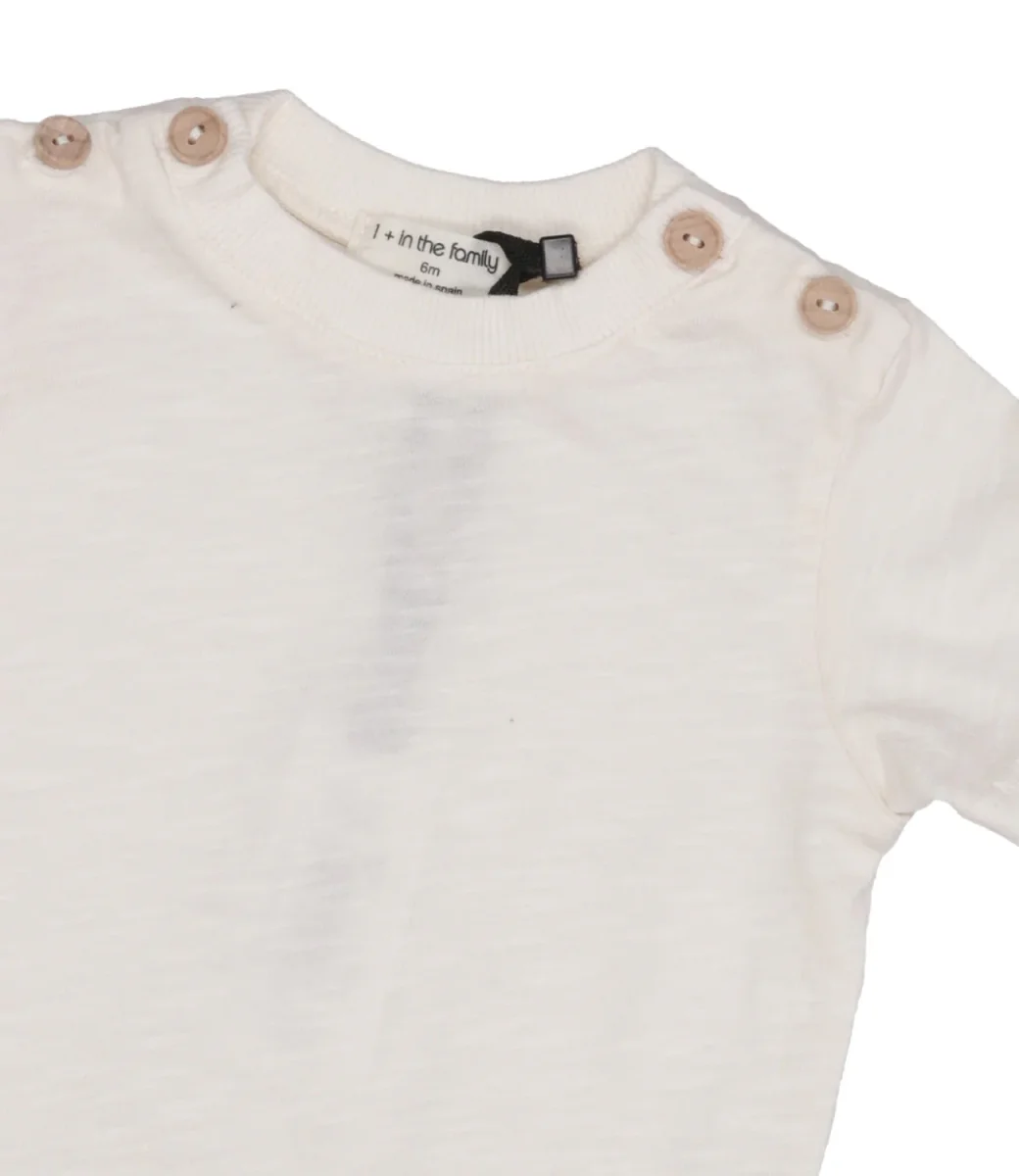 1+ in the family | T-Shirt Ecru - immagine 4