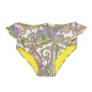 4giveness Kids | Costume Slip Volant Cashmere Pastel Giallo e Fuxia