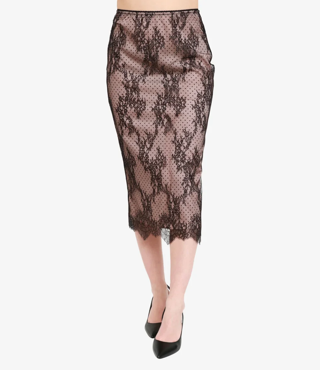 Aniye By | Gonna Leonie Nero e Rosa Antico - immagine 3