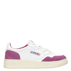 Autry | Sneakers Medalist Low Woman Bianco e Scarlatto